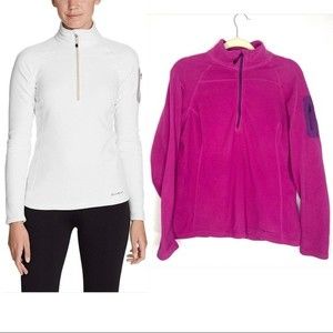 Eddie Bauer Women's Cloud Layer Pro Fleece 1/4 Zip Pullover, L